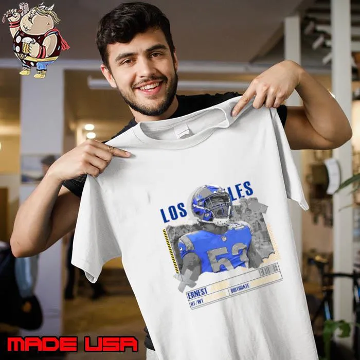 Ernest Jones American football linebacker for the Los Angeles Rams T-Shirt Unisex