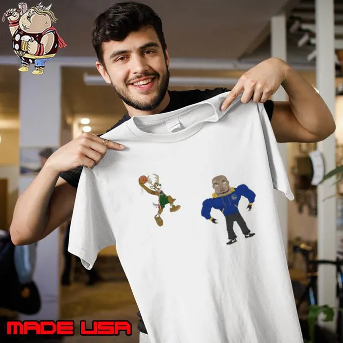Golden State Warriors VS Milwaukee Bucks NBA 2024 mascot cartoon s Unisex