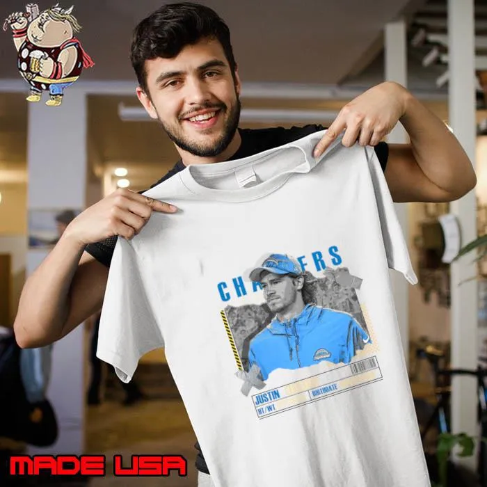 Justin Herbert American football quarterback for the Los Angeles Chargers T-Shirt Unisex