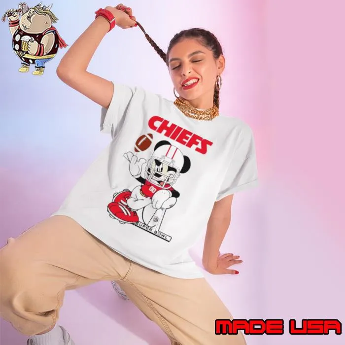 Kansas City Chiefs Mickey Mouse Super Bowl shirt