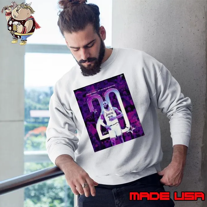 Lebron James Los Angeles Lakers The Only Player In Nba History With Twenty All star Selections 2024 s Sweatshirt