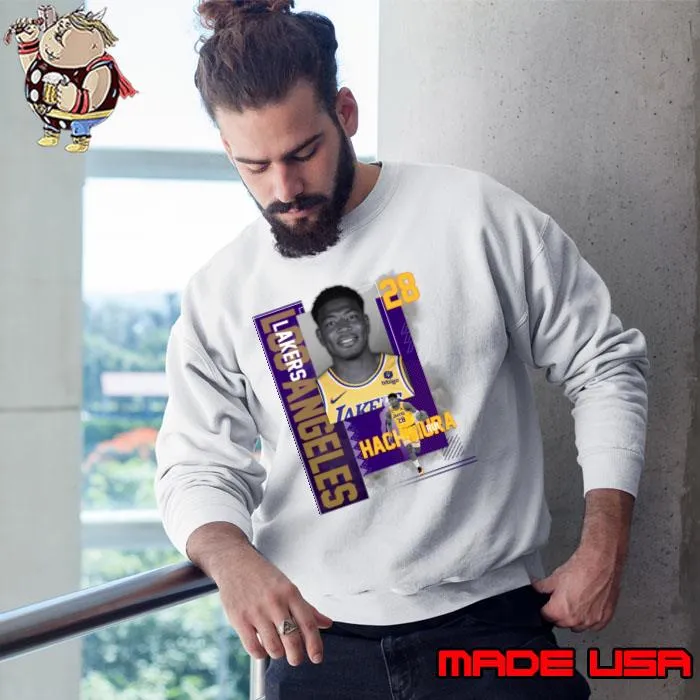 Los Angeles Lakers Rui Hachimura 28 Japanese professional basketball player T-Shirt
