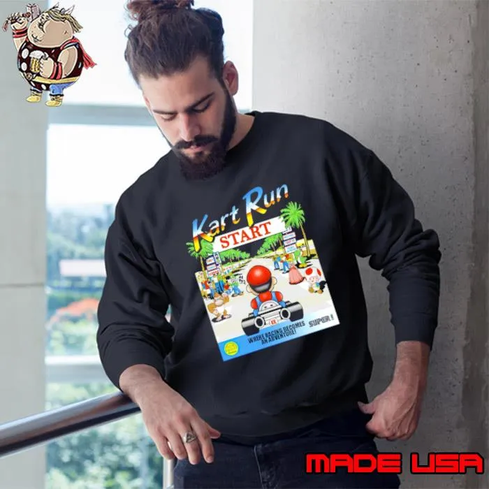 Mario Kart Run where racing becomes an adventure s Sweatshirt