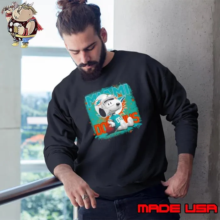 Miami Dolphins Mix Snoopy s Sweatshirt
