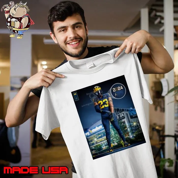 Michigan Wolverines With Uniform In CFP National Championship 2024 Shirt