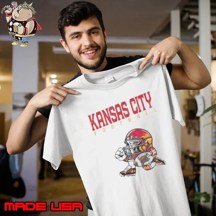 NFL Kansas City Chiefs Football Helmet Run Vintage Shirt
