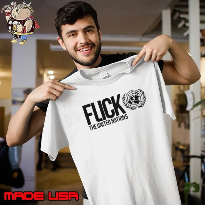 Pauline Hanson flick the united nations shirt