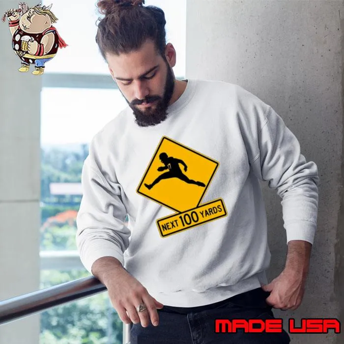 Quarterback Crossing Next 100 Yards s Sweatshirt