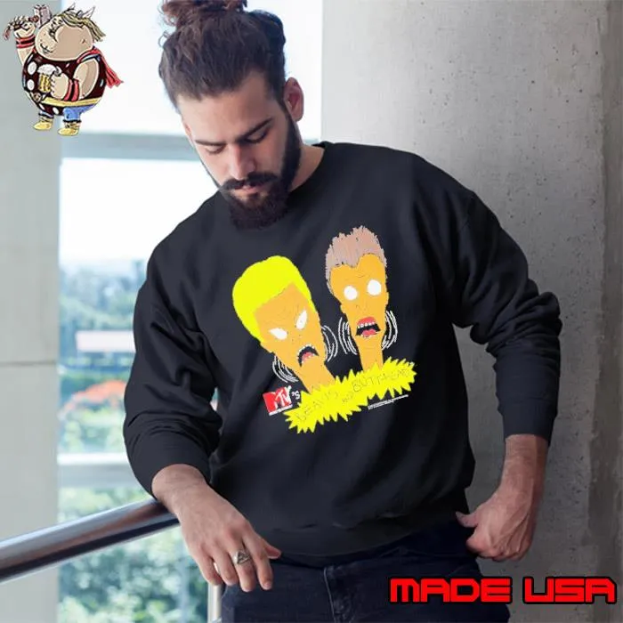 Rare Vintage 1993 Stanley Desantis Beavis and Butt-head Shirt Sweatshirt