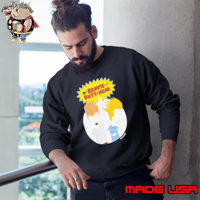 Rare Vintage MTV Beavis And Butt-Head Rock Shirt Sweatshirt