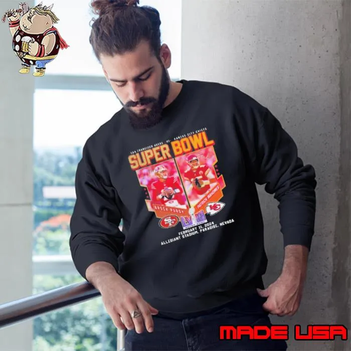 San Francisco 49ers And Kansas City Chiefs Super Bowl 2024 At Las Vegas Shirts Sweatshirt