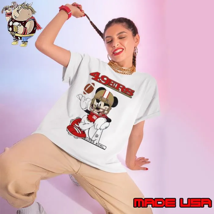 San Francisco 49ers Mickey Mouse Super Bowl LVIII Shirt