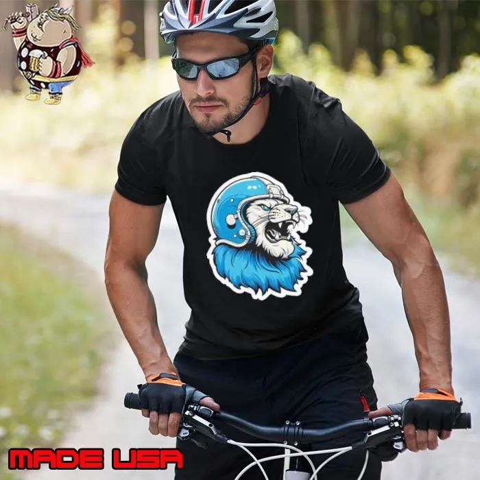 Strong Detroit Lion Wearing Helmet s Unisex