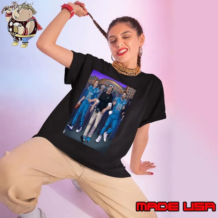 The Detroit Lions On To The NFC Championship Title With All Of Detroit Behind Them 2024 Shirt Ladies tee