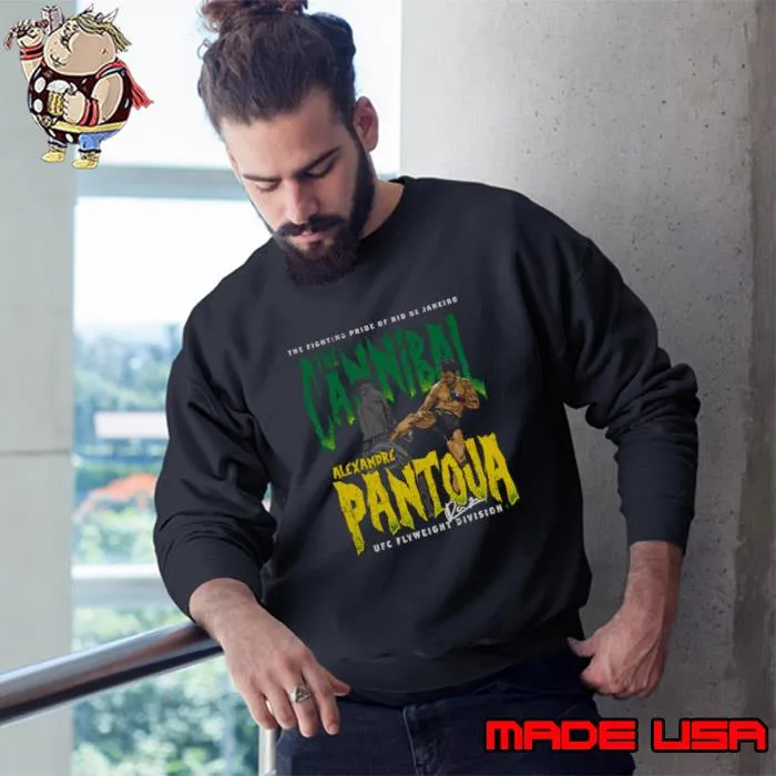 The Fighting Pride Of Red Alexandre Pantoja The Cannibal Signature T-Shirt Sweatshirt