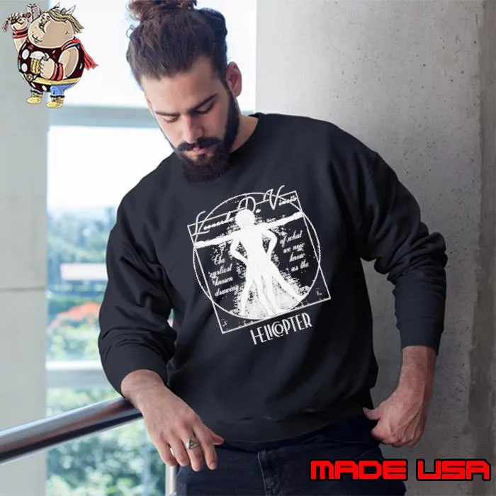 The vitruvian helicopter s Sweatshirt
