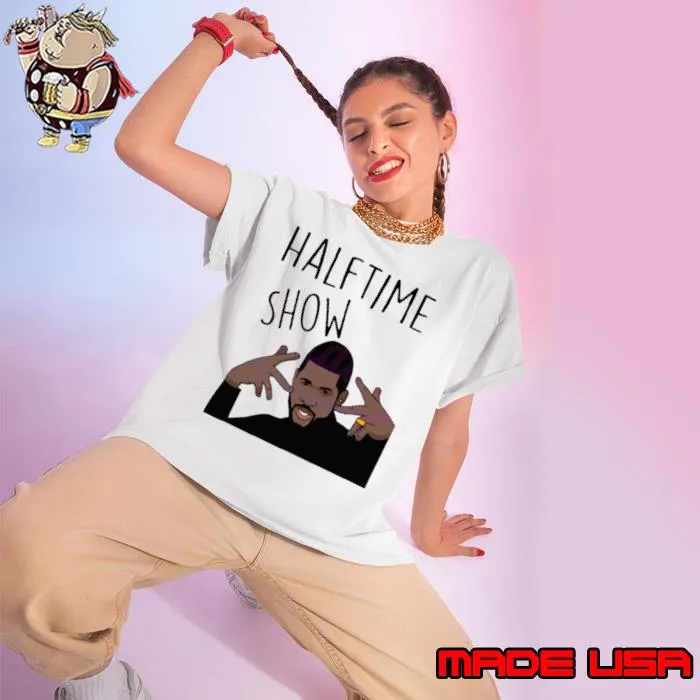 Usher Halftime Show Super Bowl Wear Gold Rings s Ladies tee