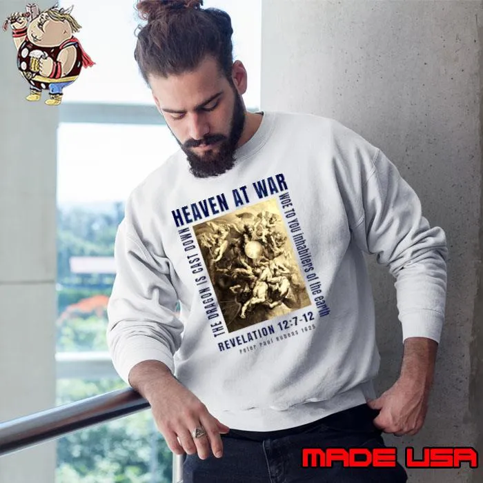 War in Heaven and the Dragon is Cast Down Revelation T-Shirt