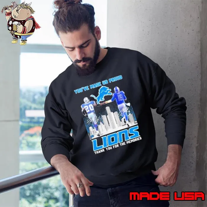 You’ve Made Us Proud Lions Thank You For The Memories Signature s Sweatshirt