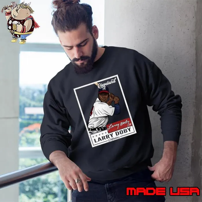 American professional baseball player in the Negro leagues larry doby throwback card T-Shirt Sweatshirt