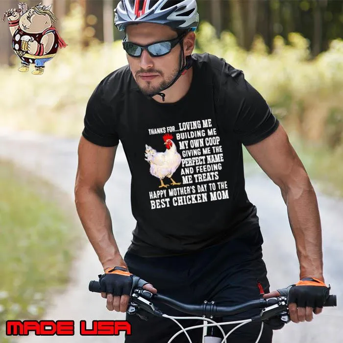 Awesome best Chicken Mom loving me building me my own coop giving me the perfect name shirt