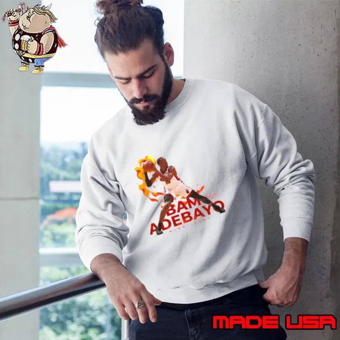 Bam Adebayo American professional basketball player for the Miami Heat Superstar Pose T-Shirt Sweatshirt
