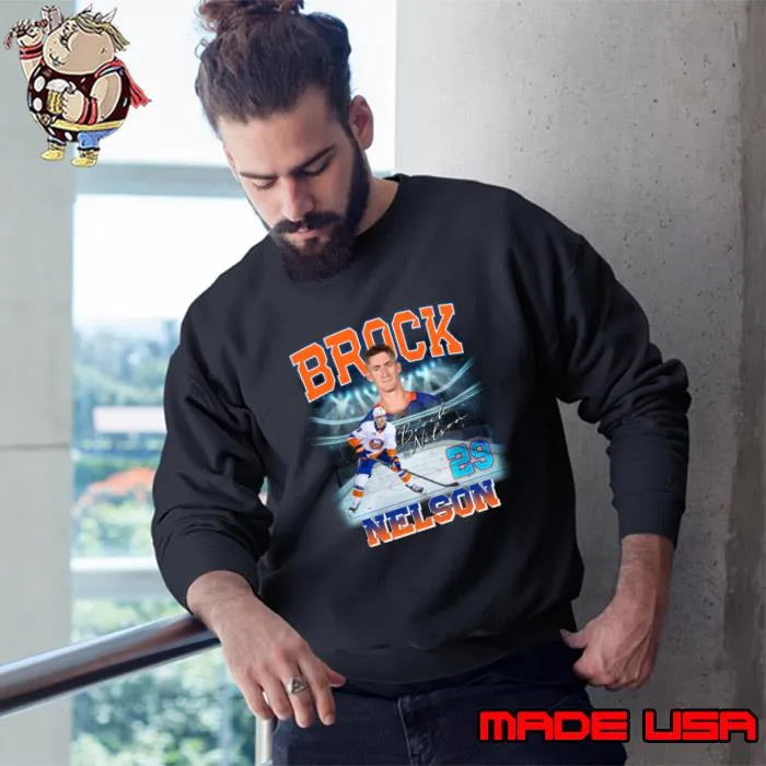 Brock Nelson American professional ice hockey alternate captain New York Islanders T-Shirt Sweatshirt