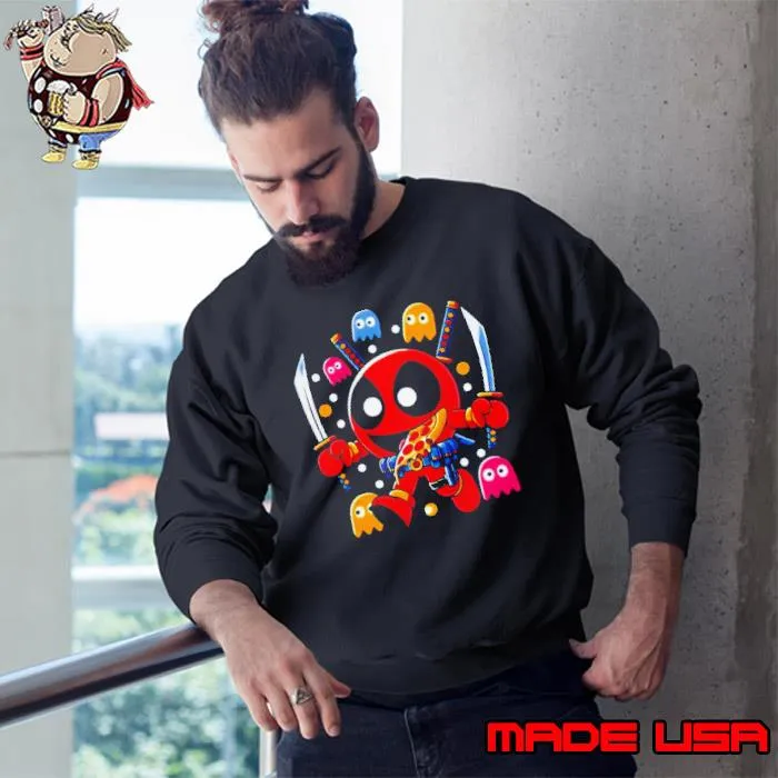 Deadpool in the style of Pac-Man Mr. DP s Sweatshirt