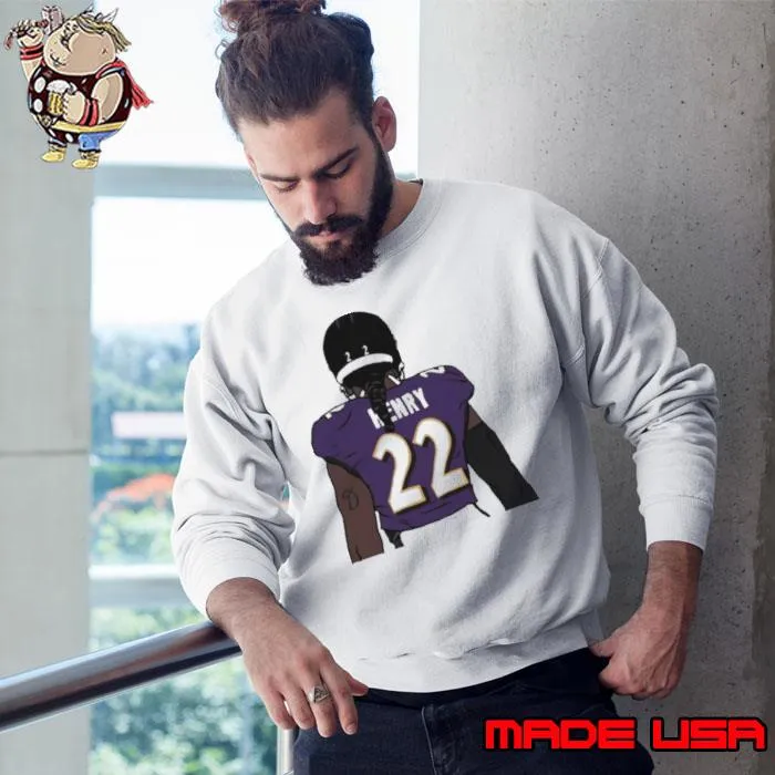 Derrick Henry Back Baltimore football player s Sweatshirt