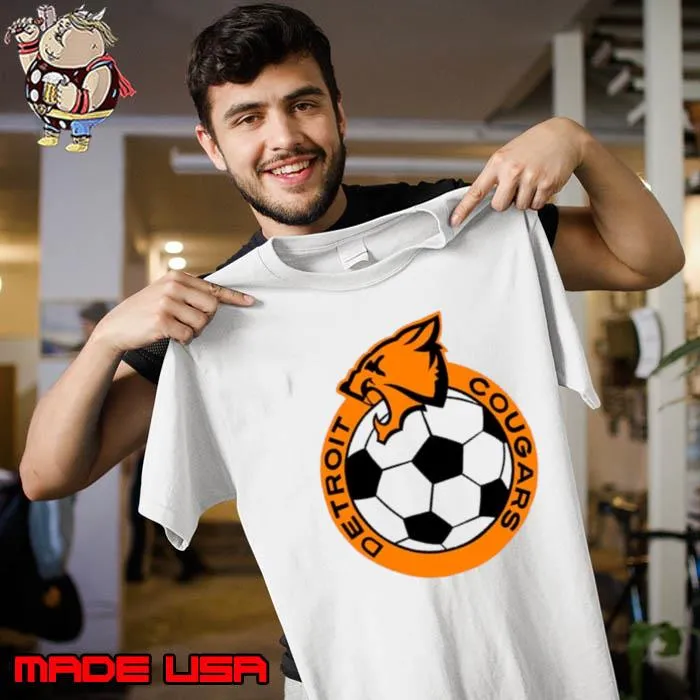 Detroit Cougars Soccer vintage logo shirt