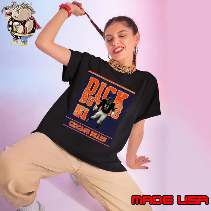 Dick Butkus Chicago Bears American football linebacker sports commentator and actor T-Shirt Ladies tee