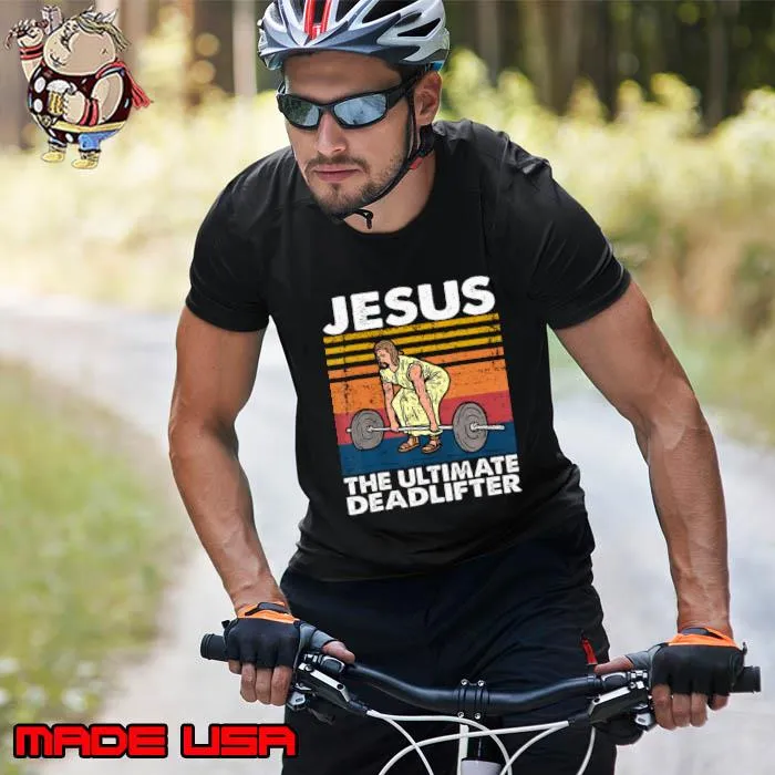 Jesus The Ultimate Deadlifter Fitness Vintage T-Shirt