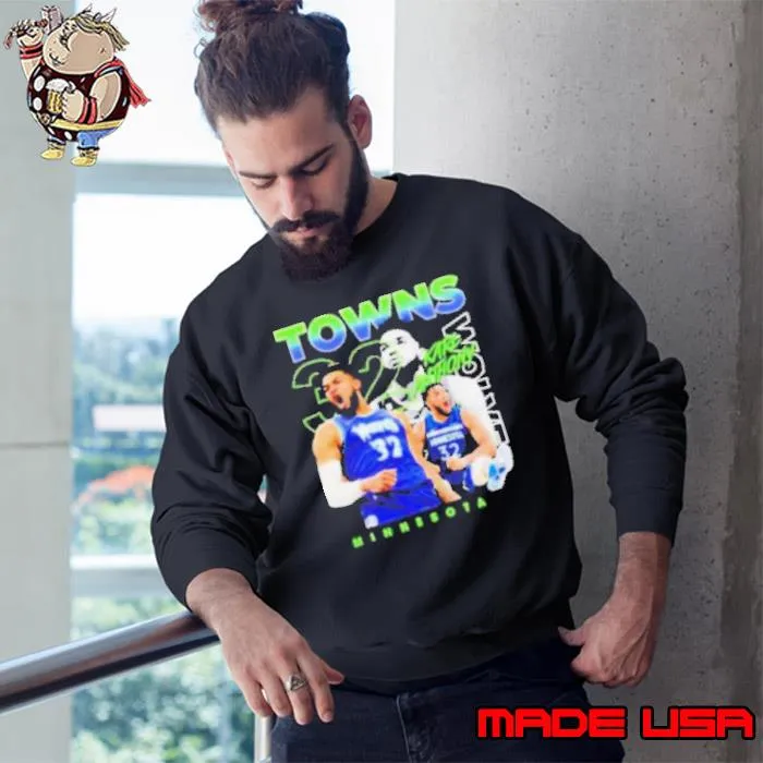 Karl Anthony 32 Towns Minnesota Basketball Player s Sweatshirt