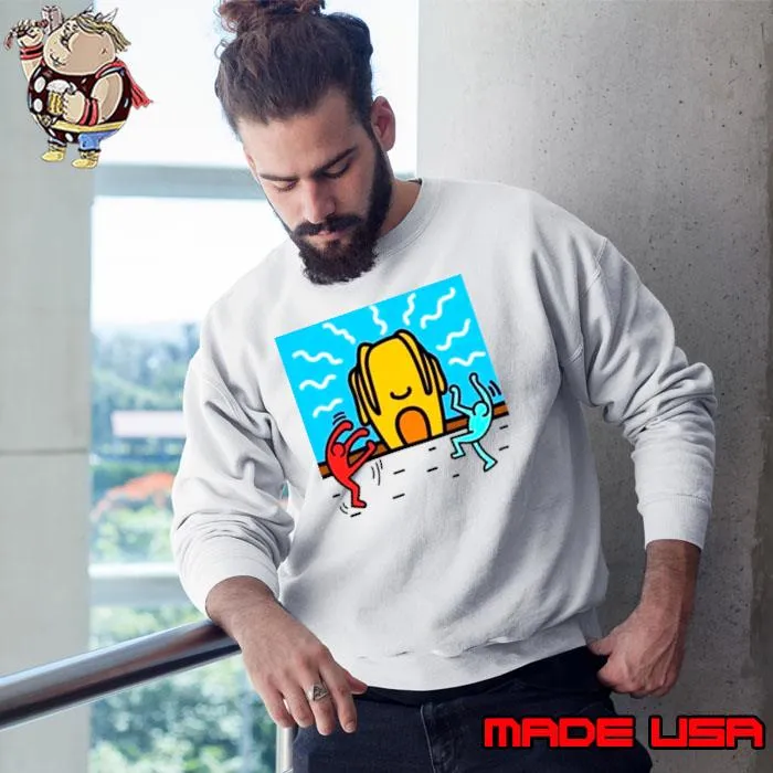 Keith-Haring-x-Travis-Scott-s Sweatshirt