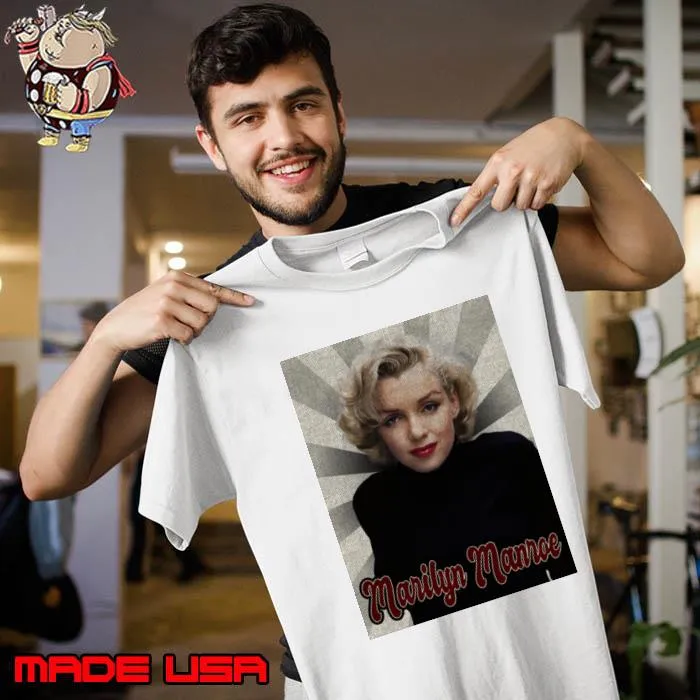 Nice marilyn Manroe American actress and model playing comic blonde bombshell characters T-Shirt Unisex