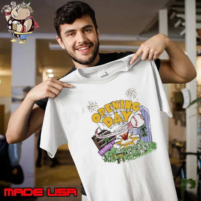 Opening Day Madness San Diego Baseball Chaos Tshirt