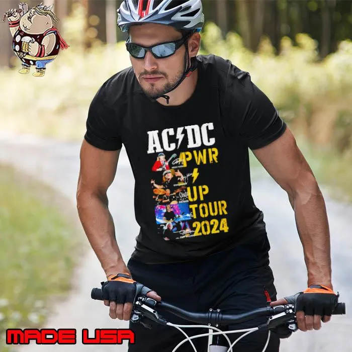 Original Acdc World Tour 2024 Pwr Signatures s Unisex