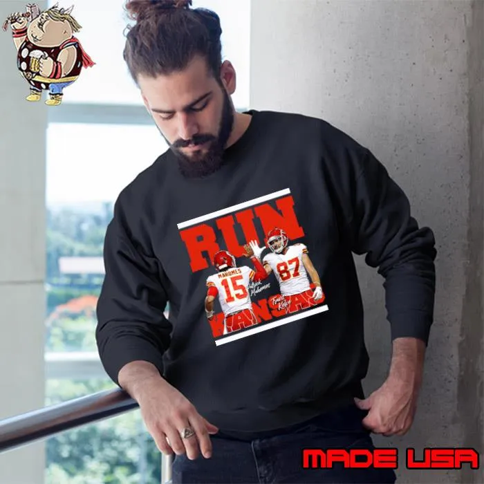 Premium patricks Mahomes & Travis Kelce Run Chiefs T-Shirt