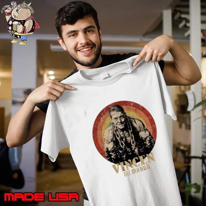 Retro Sunset Vincent McMahon T-Shirt Unisex