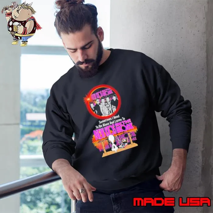 Snoopy Sometimes I Need To Be Alone And Listen To New Kids on the Block s Sweatshirt
