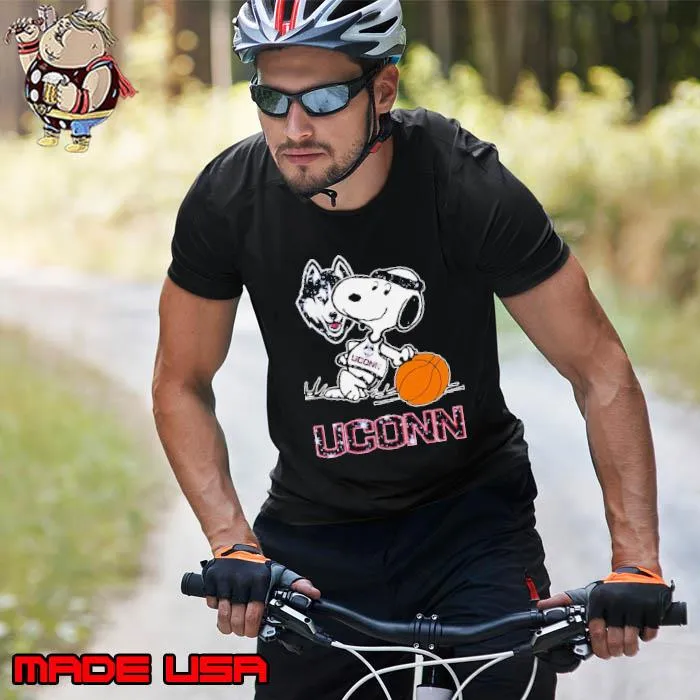 Snoopy Uconn Huskies Basketball Shirt Unisex