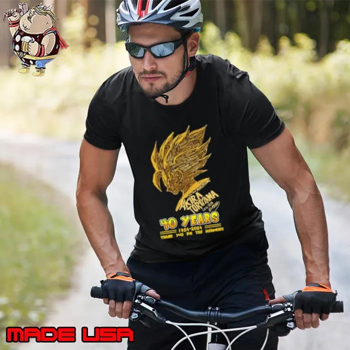Son Goku Akira Toriyama 40 Years 1984-2024 Thank You For The Memories Signature Shirt Unisex