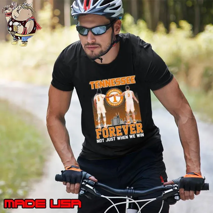 Tennessee Volunteers Jonas Aidoo And Dalton Knecht Forever Not Just When We Win Signatures Shirt Unisex