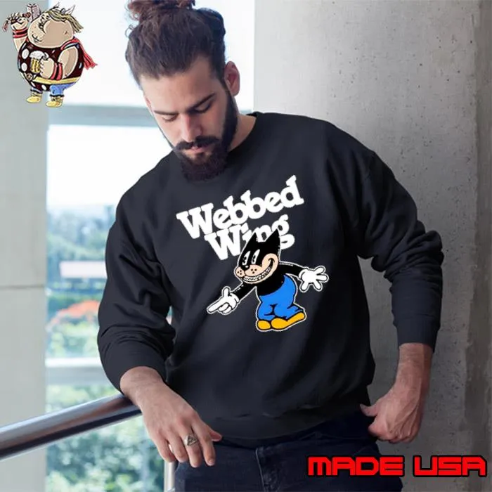 Webbed wing toon shooter s Sweatshirt