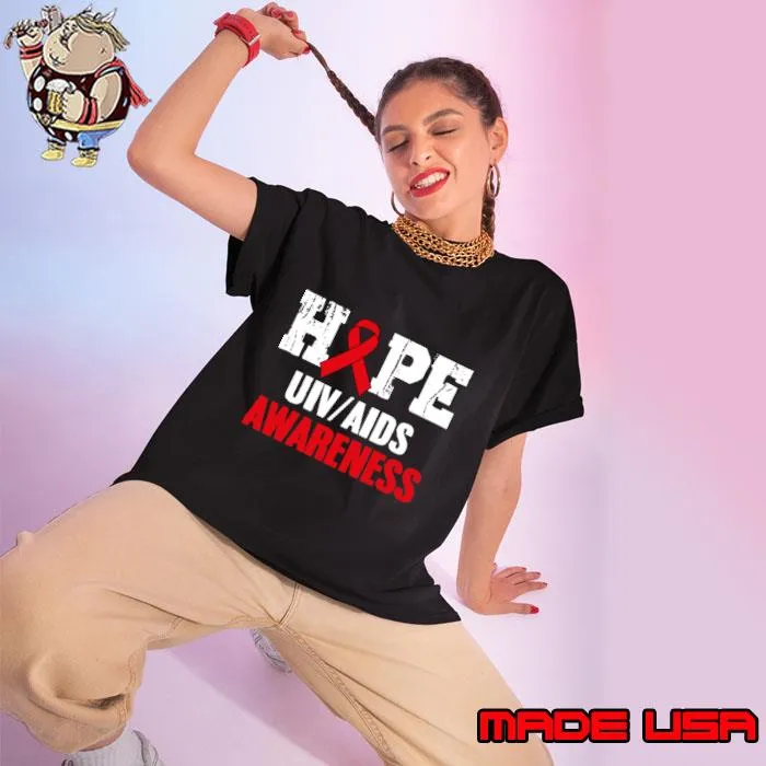 World Aids Day Costume Aids Hope HIVAIDS Awareness T-Shirt Ladies tee