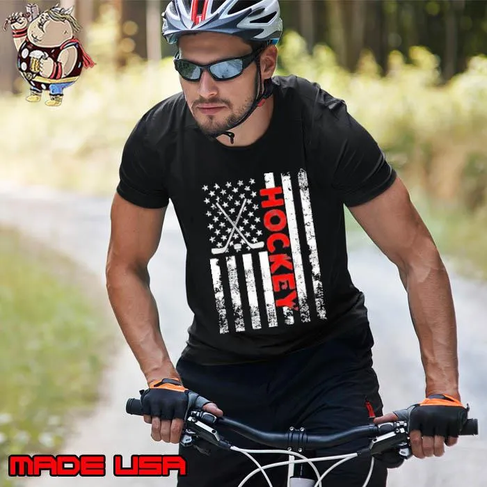 American Flag Hockey USA Patriotic Shirt