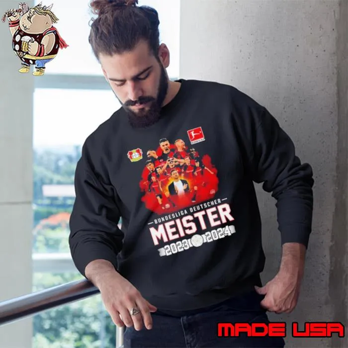 Bundesliga Deutscher Meister Bayer Leverkusen 2023-2024 Shirt Sweatshirt
