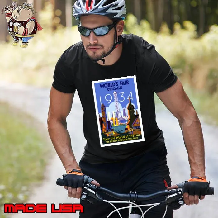 Chicago World's Fair 1934 Tour The World Of The Fair See T-Shirt Unisex