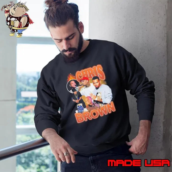 Chris Brown Homage 90s Graphic Shirt Sweatshirt