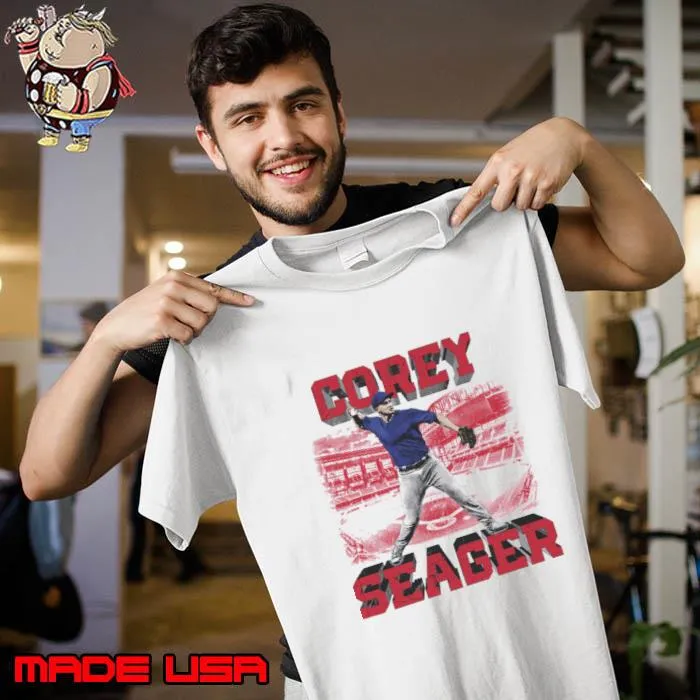 Corey Seager American professional baseball shortstop Texas Block T-Shirt Unisex